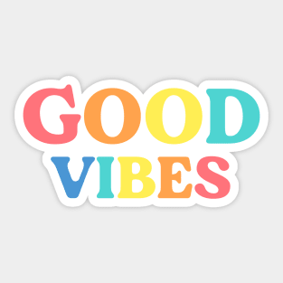 Good vibes - Rainbow Sticker